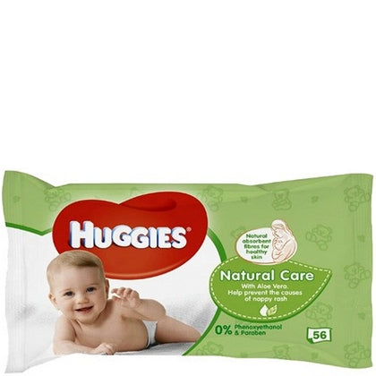Huggies Billendoekjes – Natural Care 56 stuks