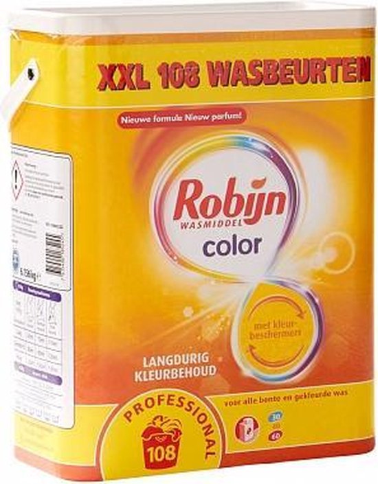 Robijn Professional - Color wasmiddel - 108 wasbeurten (6,15 kg)