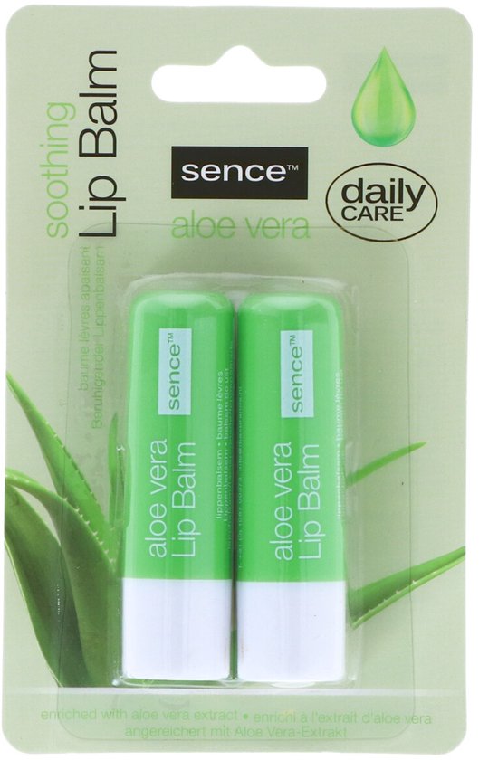 Sence Lippenbalsem Aloë Vera 2 stuks