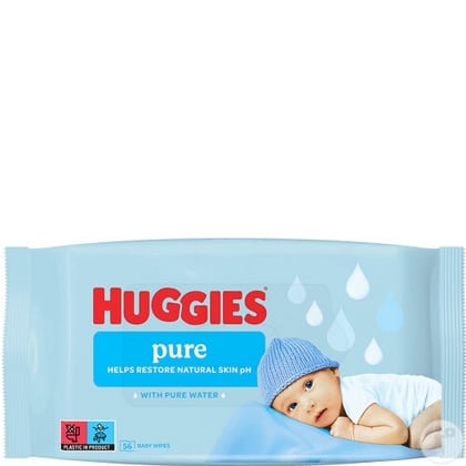 Huggies Billendoekjes – Pure 56 stuks