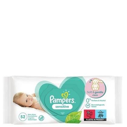 Pampers Babydoekjes Sensitive 52 stuks