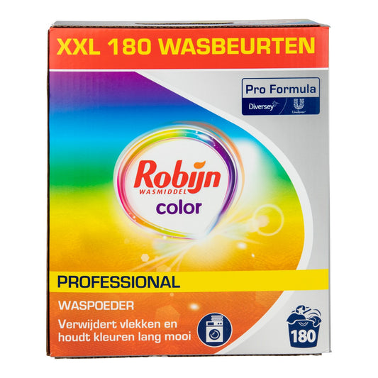 Robijn Professional Wasmiddel Poeder Gekleurde Was 180 Wasbeurten Pro Formula - 8 kg
